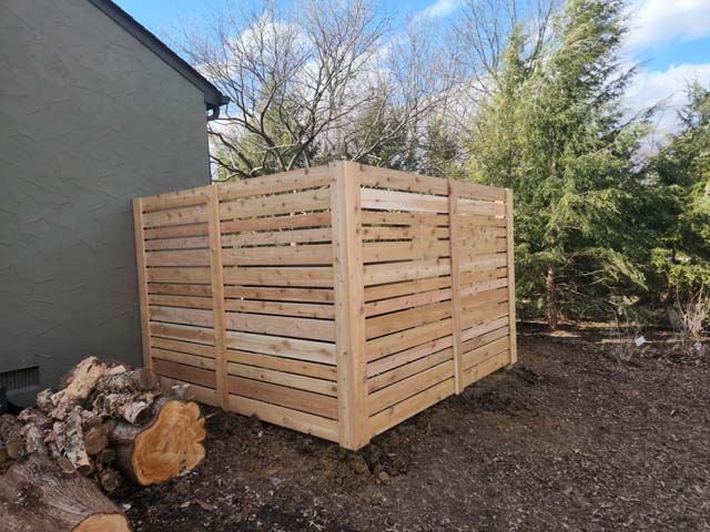 Horizontial Wood Semi Privacy